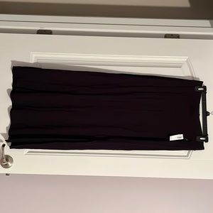 Woman’s solid black maxi skirt